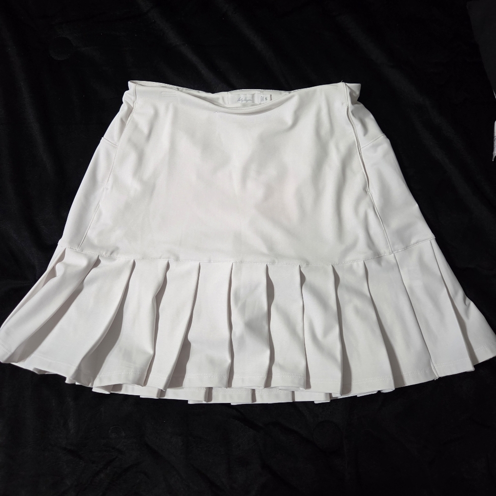 Lady Hagen White A-Line Skirt